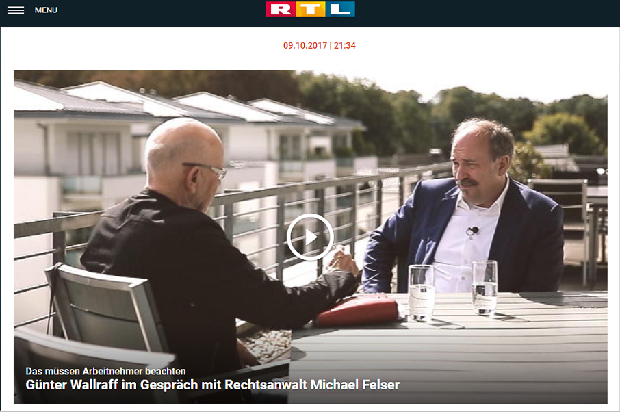 Felser Wallraff Interview Scheinselbständigkeit